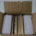 4x4 Picture Frame Set of 4, Brass Matte Thin Metal, Square Frame for Tabletop and Wall Mounting, Aluminum Floating Photo Frame Bulk Collage, Fit 3x3 with Mat or 4 x 4 without Mat (4 Pack) (Bronze)