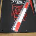 Mud Flaps and Reflector Strips Pair 24 inch x 30inch Black Mud Flaps and Aluminum Strip, for Semi-Truck Trailer Heavy-Duty Truck (2 Mud Flaps +2 Reflector Strips)