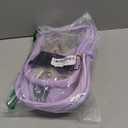 Clear Sling Bag for Stadium Events, Crossbody Bag for Women - Stadium Approved (Purple)