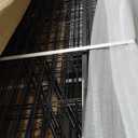 Garden Fencing 48in High, 8 Panels Total 17.7 Ft(L) Dog Fence Outdoor for Yard, Gate 21 in Wide with Low Sills. Lattice Panels for Outside, Dog Digging Fence Barrier, Garden Fences and Borders