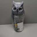 Solar Powered Garden Owl with Motion Detection, Rotating Head, Realistic Hoots and Silent Mode, Outdoor Statue and Sculpture, Owl Decoration for Home, Garden, Patio and Lawn