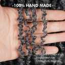 Yanky Twist Crochet Hair - 8 Inch 8 Packs (240 Strands) Ombre Gray Pre-twisted Fluffy Spring Passion Micro Mini Twist, Pre-Looped Short Curly Crochet Braids Braiding Hair (8 Inch, T-Gray-8P)