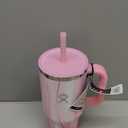 Hydro Flask Travel Tumbler with Handle, Lid and Straw - Insulated Stainless Steel in 32 Oz Jelly Pink