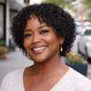 Short Curly Human Hair Wigs for Black Women Wear and Go Glueless Kinky Curly 100% Human Hair Wigs for Mature Women,Lightweight, Easy to Wear, Comfortable for Daily Use Natural Black Curly Wig