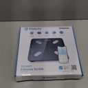 Etekcity Smart Scale for Body Weight, FSA&HSA Eligible, Bathroom Digital Weighing Scale with BMI, Body Fat, Muscle Mass, Accurate Bluetooth Home User Health Equipment Sync Apps, LED, Tempered glass (11 x 11 inches, Black)