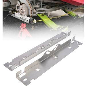 Premium Wheel Alignment Tool Plate with Hanging Holes, Stainless Steel Toe Alignment Tool Plates, Silver