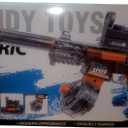 Electric Water Gun with Continuous Emission, Modern Design, Ages 3+, Black/Orange