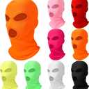 Seematn 8 Pcs 3 Hole Full Face Ski Mask for Men Women, Summer Cooling Neck Gaiter, UV Protector Motorcycle Ski Scarf Sports