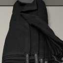 Homaxy 100% Cotton Waffle Weave Kitchen Dish Cloths, Ultra Soft Absorbent Quick Drying Dish Towels, 12 x 12 Inches, 6-Pack, Black