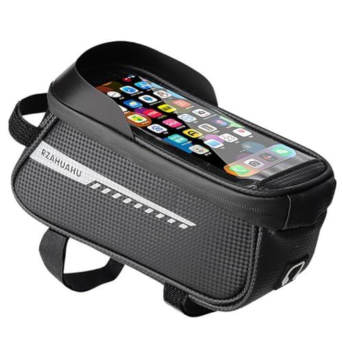 AVDLBIKE Bike/Bicycle Phone Front Frame Bag, Waterproof Handlebar Bags, Bike Phone Mount Holder, Cycling Pouch with Touchscreen, Bikes Accessories for Men/Women Under 7"