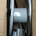 Suncast 100 ft Garden Hose Holder Wall Mount, Taupe Heavy-Duty Wall Mounted Water Hose Reel for Outside Use, Manually Retractable Sidewinder, Open Space-Saving Storage, Made in the USA