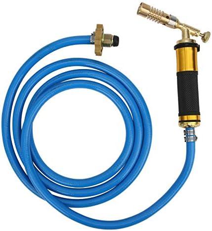 Eujgoov Gas Plumbing Turbo Torch with Hose Welding Tools for Welding, Impurity Removal, Soldering, Jewelry Making, etc