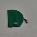 Large Swim Cap for Women Men Adults, Silicone Swimming Cap for Long Hair, Waterproof Swim Hats Bathing Caps to Keep Hair Dry (Dark Green)