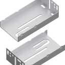 10 Pairs Rear Mounting Brackets for Face Frame Cabinets Replacement Part Drawer Bracket (Width: 45mm) (Rear Mounting Brackets, 10 Pairs) (1.8 Inch)