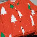 JOGAL Mens Christmas Shirts Santa Claus Party Long Sleeve Button Down Shirts RedTree X-Large