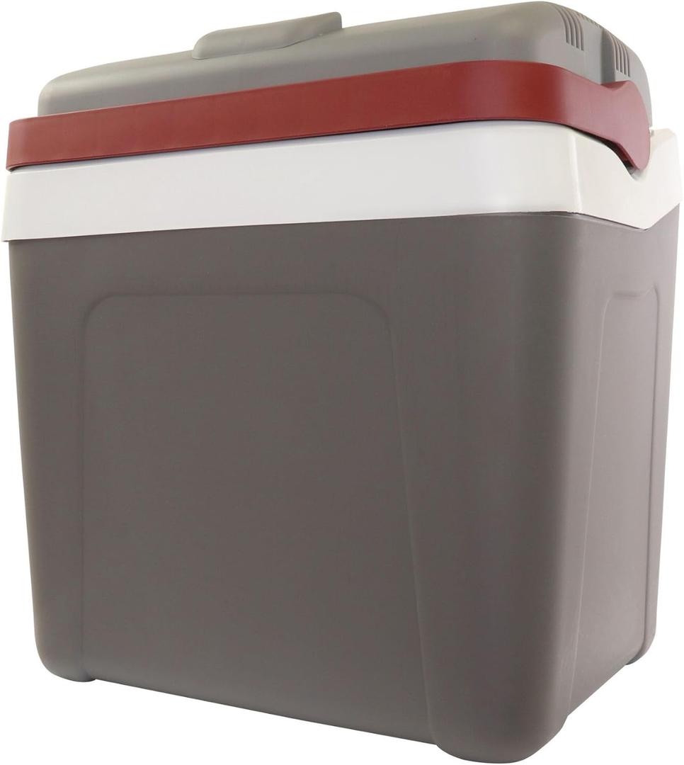 Koolatron 26 qt Portable Cooler - Electric Cooler for Car, Camping, Travel, 12 V Insulated Hard Sided Refrigerator for Vehicle, Boat, Truck, No Ice Cooling, Cools Drinks,Food for Road Trip.