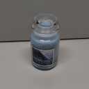 Village Candle Rain Large Glass Apothecary Jar Scented Candle, 21.25 oz, Blue