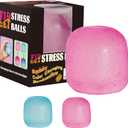 Fidget Toys Stress Balls for Kids & Adults - Changes Color in The Sun - Malt Sugar Squishy Fidget Toys - Slow Rise Gel Ball - Stretchy Squeeze Stress Relief Balls for Anxiety, 2.2 inches x 2 inches x 2 inches