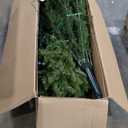 National Tree Company 9 ft Pre-Lit Dunhill Fir Artificial Christmas Tree, 900 LED Lights, 4,029 Tips, PowerConnect, Foot Pedal, 10 Light Functions, Includes Stand, Green