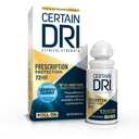 Certain Dri Prescription Strength Clinical Antiperspirant Roll-On for Hyperhidrosis - 72-Hour Sweat Protection - Fragrance-Free - Doctor-Recommended for Men & Women - 1.2 fl oz (Pack of 1)