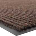 Notrax 109 Brush Step Carpeted Indoor/Outdoor Entrance Mat for Home or Office, 4' X 6', Absorbent Slip Resistant Heavy Duty Entry Mat, Brown, 109S0046BR