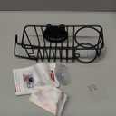 4 in 1 Kitchen Organizers and Storage, SUS304 Stainless Steel Brush Holder + Dish Cloth Hanger + Soap Rack + Sink Stopper Rack, No Drill Kitchen Essentials - Black