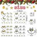 52 Pcs Christmas Face Stickers for Crafts Ornaments Large 5 Inch Small 3 Inch 2 Inch Vinyl Faces Eyes Pitcher Transparent Decals for Glass Cups Wood Decorations Balls Party Supplies (large52)