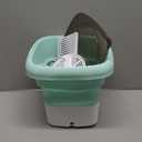 Portable small washing machine,13L Capacity Foldable Mini Washer,Ideal for Baby Clothes, Underwear & Small Items. Perfect for Apartments, Dorms, RVs & Travel (Green)
