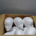 BALABALA 6 Pcs Foam Wig Head, Female Styrofoam Mannequin Hairpieces Stand Holder Cosmetics Model Head Wig Display for Style, Model, Display Hair, Hats, Hairpieces, Mask , Salon and Travel