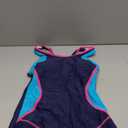 Women's Swimming Suit Tummy Control One Piece Swimsuit Modest Junior Boyleg Bathing Suit (Medium, Blue)