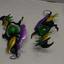 Viveta Solar Halloween Lights, Witch Halloween Decorations Solar Stake Lights with Crackle Glass Ball for Outdoor Pathway Garden Yard Patio, 2 Pack