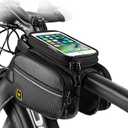 Bike Phone Front Frame Bag Waterproof Bicycle Handlebar Bag with Touch Screen Cell Phone case Holder Cycling storage Pouch for iPhone 11 XS XR Max