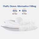 JOLLYVOGUE Bed Pillows Standard Size Set of 3, Cooling and Supportive Full Pillow 4 Pack with Down Alternative Filling for Side and Back Sleepers, Hotel Collection