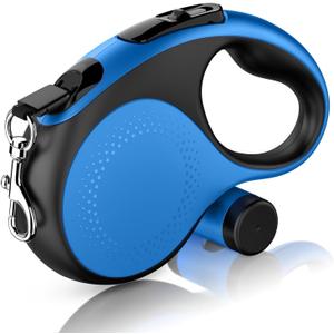 ESPIDO-Retractable Dog Leash, Long Leash for Dogs, 26FT Heavy Duty Cable for Small to Large Dogs UP to 110LBS, 360 NO Tangle, ONE-Handed Brake, (Blue) ESPIDO-Retractable Dog Leash, Long Leash for Dogs, 26FT Heavy Duty Cable for Small to Large Dogs UP to 110LBS, 360 NO Tangle, ONE-Handed Brake, (Blue)