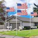 Flag Pole for Outside House, 20 FT Heavy Duty Aerospace Aluminum Flagpole