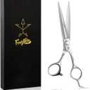 High-end Professional Extremely Very Sharp Barber Hair Cutting Scissors Hairdresser Shears For Hair 6.5 Inch Haircut Scissor Made Of Stainless Steel Alloy For Hairdressing Salon and Home Use,  Sword Shears