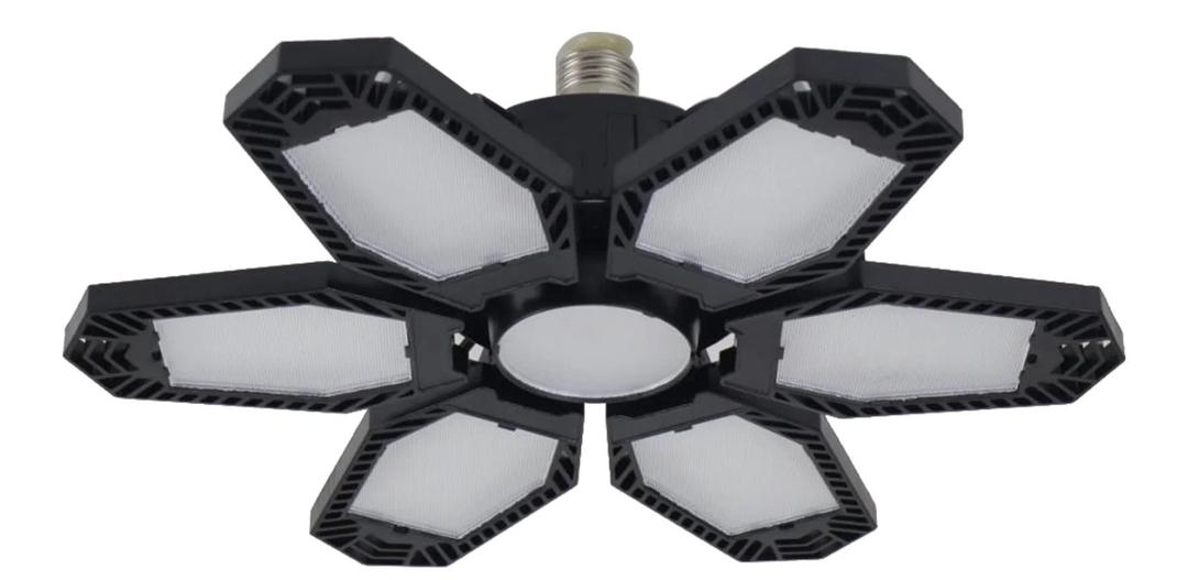 Amiluo 1 Pack Light 120W Warm Light Garage Lighting Ceiling fixtures led Basement Light 3000k deformable Garage Lighting Screw in 12000LM LED Shop Light Bulb for Basement Workshop Warehouse Barn