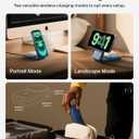 Belkin MagSafe Charger, Compatible 2-in-1 Charging Station, Qi2.2 25W Magnetic Wireless Charger iPhone, Foldable Stand, with 5W USB-C Port, for iPhone 17/16/15, Pixel 10, AirPods, 45W Adapter Included
