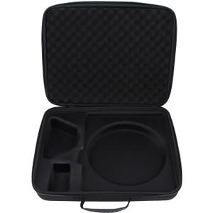 Satellite Hard Carry Case EVA Foam Carrying Travel Compatible with Mini, for Mini Dish, Kickstand, Power Adapter, Pipe Cables Kit Portable Double Layer Shock