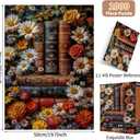 Wildflower Pages Puzzles for Adults 1000 Pieces Puzzle Clearance Vintage Books Challenging Adult Puzzles 1000 Pieces Puzzle Perfect for Game 27.5 x 19.6 inch