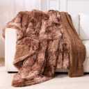 Super Soft Fluffy Fuzzy Faux Fur Sherpa Fleece Blanket Twin Size, Plush Thick Warm Blanket for Bed Couch, College Dorm Essentials Gifts for Girls Boys, Room Decor for Winter, 60" x 80"