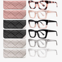 CCVOO Stylish Reading Glasses for Women, Eyeglasses, Blue Light Readers for Women, Computer Eye Glasses, Cheaters, 