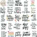 300PCS Inspirational Stickers for Water Bottles, Motivational Stickers for Adults, Teens, Teachers, Vinyl Waterproof Laptop Sticker for Hydroflasks Journaling Scrapbooking Vision Board Supplies