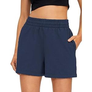 Easy Essentials Men's/Women's Shorts L 100% Cotton Blue