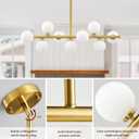Mid Century Modern Sputnik Chandeliers,9-Light Dining Room Light Fixture, 40"