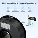 Creality 3D Printer Filament 1.75mm 4KG, PLA Filament Bulk +/- 0.02mm, 4 Pack 1kg Spool(2.2lbs) 3D Printing Filament Fits for Most FDM 3D Printers, White and Black