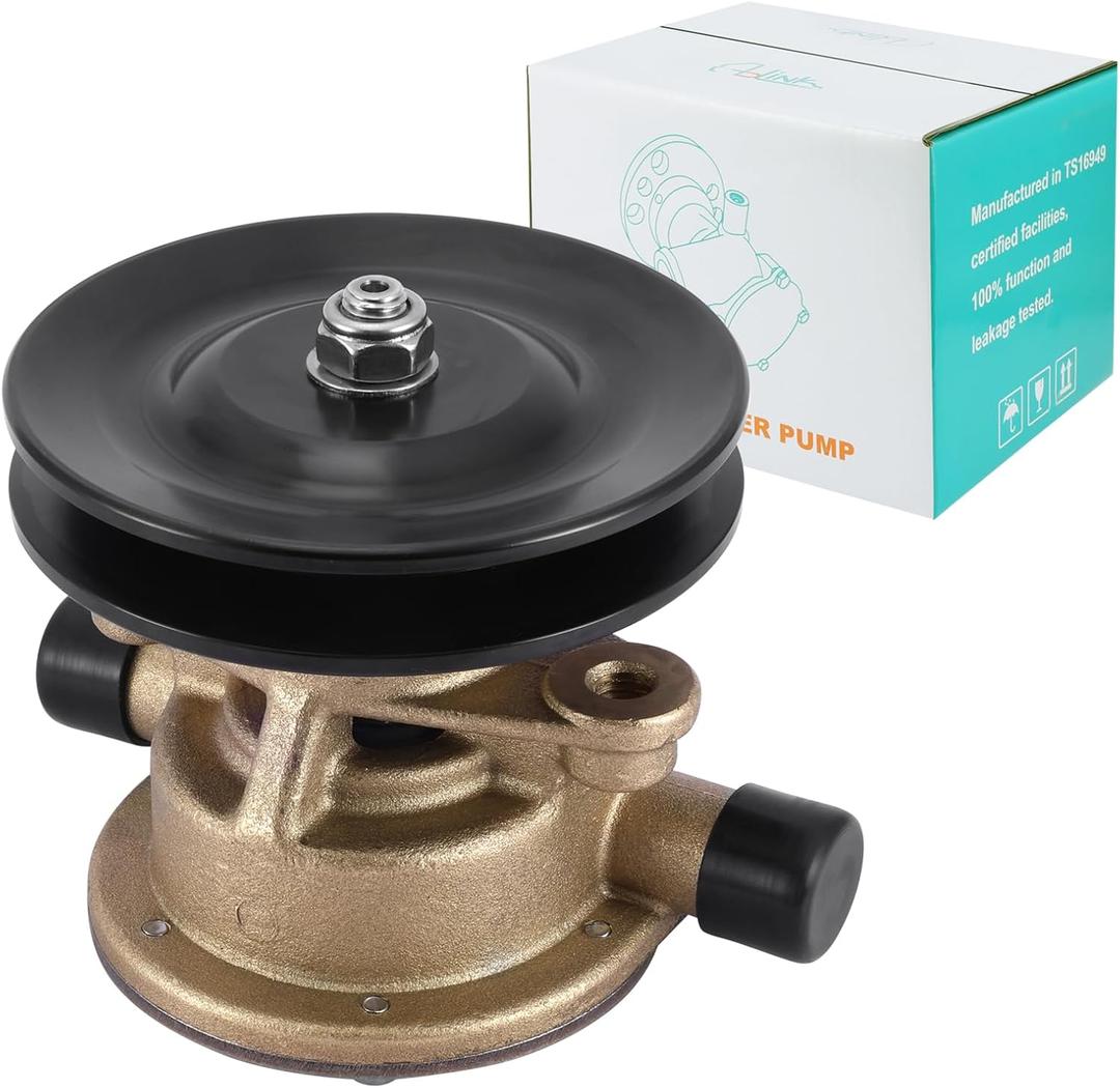 128377-42500 (C&U Bearing) Crankshaft Mounted Sea Water Pump For Yanmar 2GM 3GM, OMC Johnson F4B-902 10-24509-01 10-24509-02 10-13337-01 12837742500 10-13492-01 128397-42500
