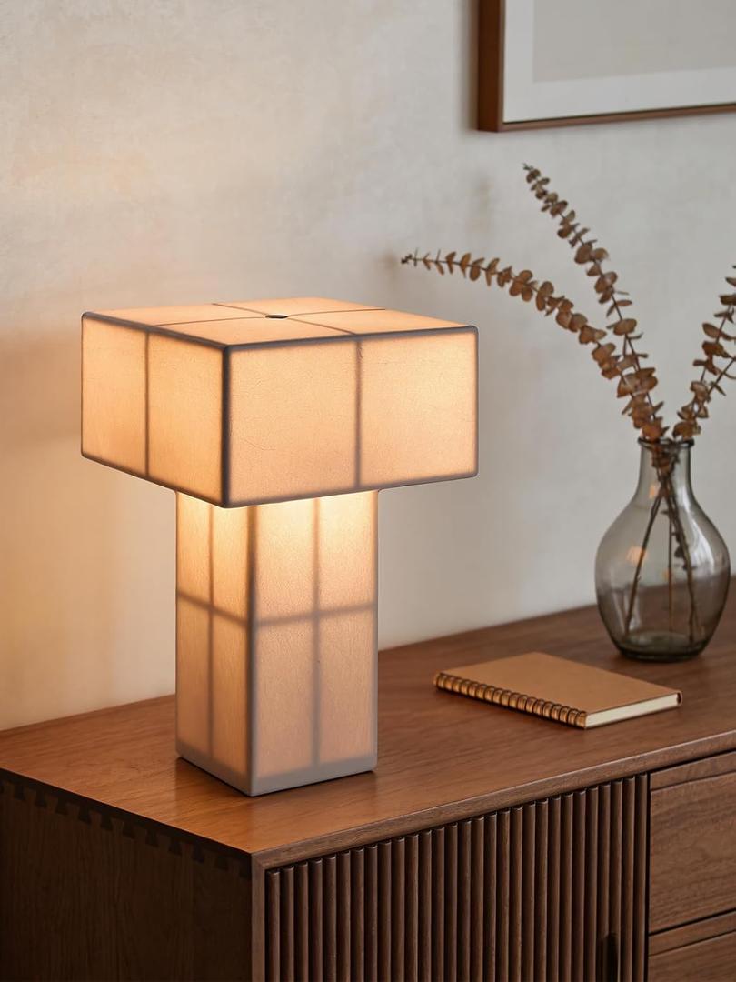 Cordless Table Lamp, Rechargeable, Dimmable, Silky White Touch Lamp
