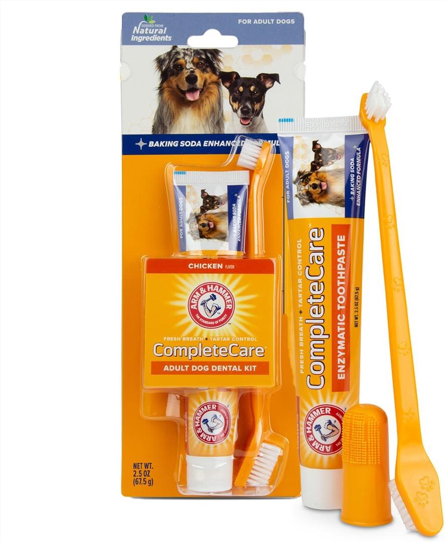 Arm & Hammer Dog Dental Kit - Enzymatic Dog Toothpaste 2.5 oz (2.5 Ounce (Pack of 1))