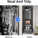 Twira 6-Shelf Hanging Closet Organizer, 2 Separable 3-Shelf Hanging Shelves, Hanging Storage with 3 Removable Drawers 4 Side Pockets, Storage Organizer for Closet, Nursery (Dark Grey)